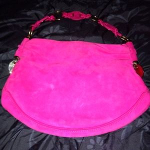 Authentic Yves Saint Laurent Magenta hobo purse. pre owned gorgeous magenta.